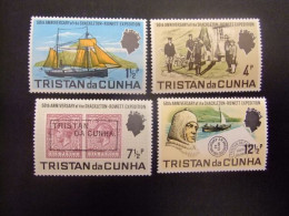 51 TRISTAN DA CUNHA 1971 / EXPEDICION SHACKLETON-ROWETT  / YVERT 153 / 156 MNH - Tristan Da Cunha