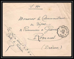 7177/ Carte De Prisonnier De Guerre (War) 1914/1918 Portes-lès-Valence Pour Romans Drome 1917 Convoyeur Tarascon A  - WW I