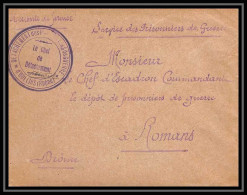 7122/ Carte De Prisonnier De Guerre (War) 1914/1918 Oullins Rhone Pour Romans Drome 1916  - WW I