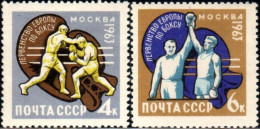 USSR 1963 "European Championships In Boxing, Moscow"  2v Quality:% - Unused Stamps