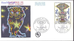 France 1966 Mi 1564 FDC  (FDC ZE1 FRN1564) - Textiel