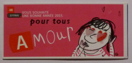 Ticket TCL Lyon (69/Rhône) - Bus Métro Tramway - AMOUR - Personnage Yeux En Coeur - Voeux Bonne Année - Ticket POUR TOUS - Europa