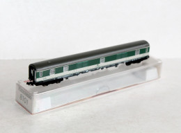 FLEISCHMANN PICCOLO N 1/160e N°8101 WAGON FOURGON A BAGAGES DB 51 80 92-70 050-6 / MINIATURE TRAIN FERROVIAIRE (1506.89) - Goederenwagons