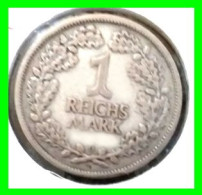 ALEMANIA ( GERMANY ) - WEIMAR REPUBLIC 1 REICHSMARK  DEUTSCHES REICH AÑO 1925 – CECA G – KARLSRUHE - 1 Mark & 1 Reichsmark