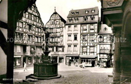 72812516 Bernkastel-Kues Marktplatz Brunnen Fachwerkhaeuser Altstadt Bernkastel- - Bernkastel-Kues