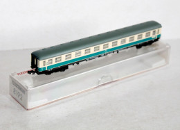 FLEISCHMANN PICCOLO N 1/160e N°8192 VOITURE VOYAGEUR PASSAGER, 2e CLASSE AMENAGÉ / MINIATURE TRAIN FERROVIAIRE (1506.93) - Wagons Voor Passagiers