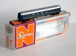 LIMA MICROMODEL N 1/160 N°305 VOITURE SALON 4162 WAGON LIT CIWL EXPRESS EUROPEEN / MINIATURE TRAIN FERROVIAIRE (1506.96) - Wagons Voor Passagiers