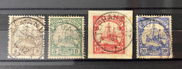 Deutsche Kolonien - Deutsch-Neuguinea - 1900/01 - Michel Nr. 7/10 - Gestempelt - German New Guinea