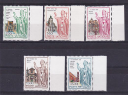 1991 Vaticano Vatican VIAGGI DEL PAPA  JOURNEYS OF THE POPE Serie Di 5 Valori MNH** - Nuovi