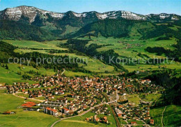 72800679 Oberstaufen Schrothkurort Mit Hochgrat Allgaeuer Alpen Fliegeraufnahme  - Oberstaufen