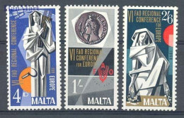 Malta 1968 Mi 383-385 MNH  (ZE2 MLT383-385) - Levensmiddelen