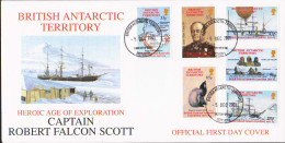 British Antarctic Territory Scott 301-306 Unaddressed. - FDC