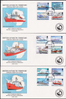 British Antarctic Territory Scott 202-213 Unaddressed. - FDC