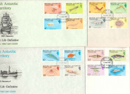 British Antarctic Territory Scott 102-116 Unaddressed. - FDC