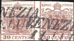 Austria Lombardy Venetia Scott 5b Used With No Margins. - Lombardy-Venetia