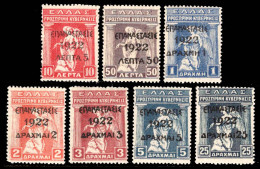 Greece Scott 249-259 Mint Never Hinged. - Unused Stamps