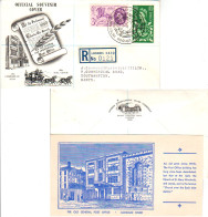 Great Britain Scott 375-376 Typewritten Address. - 1952-1971 Pre-Decimal Issues