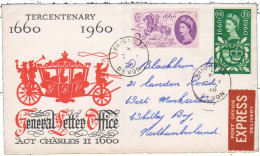 Great Britain Scott 375-376 Ink Address. - 1952-1971 Pre-Decimal Issues