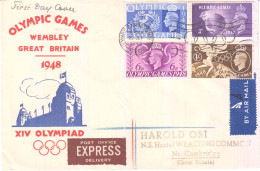 Great Britain Scott 271-274 Rubber Stamp Address. - ....-1951 Pre Elizabeth II
