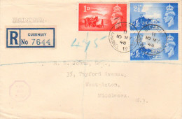 Great Britain Scott 269-270 Typewritten Address With Small Crease At Bottom Left And No Back Flap. - ....-1951 Pre Elizabeth II