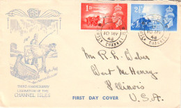 Great Britain Scott 269-270 Ink Address With Some Edge Wear. - ....-1951 Pre Elizabeth II