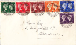 Great Britain Scott 252-257 Ink Address. - ....-1951 Pre Elizabeth II