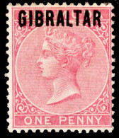 Gibraltar Scott 2 Unused Hinged. - Gibilterra