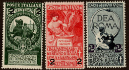 Italy Scott 133-135 Mint Never Hinged. - Nuevos