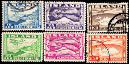 Iceland Scott C15-C20 Used. - Airmail