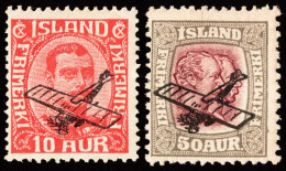 Iceland Scott C1-C2 Unused Hinged. - Airmail