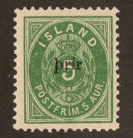 Iceland Scott 33 Unused Hinged. - Used Stamps