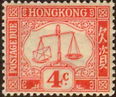 Hong Kong Scott J3 Unused Hinged. - Postage Due