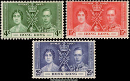 Hong Kong Scott 151-153 Mint Never Hinged. - Unused Stamps