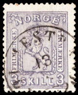 Norway Scott 13 Used. - Used Stamps