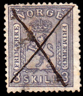Norway Scott 13 Used. - Used Stamps