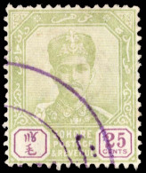 Malaya Scott Johore 45 Used. - Federated Malay States