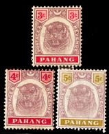 Malaya Scott Pahang 14-15 Unused Hinged. - Federated Malay States