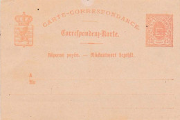 Luxembourg Higgins & Gage 24 Unused With Some Discoloration On Message Card. - Entiers Postaux