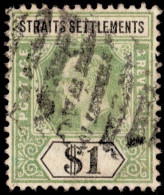 Straits Settlements Scott 102 Used. - Straits Settlements