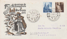 Spain Scott 799-800 Typewritten Address. - Usati