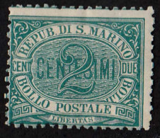 San Marino Scott 1 Unused With Hinge Remnant. - Unused Stamps