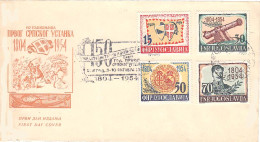 Yugoslavia Scott 411-414 Unaddressed. - FDC