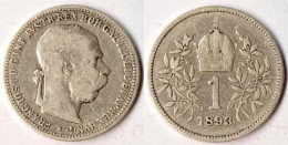 Österreich - Austria-Hungary 1 (Krone) Silber Münze 1893 Franz Joseph I.   (098 - Autriche