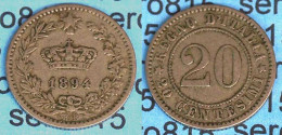 ITALIEN - ITALY  20 Centesimi Münze 1894 Umberto I. 1878-1900    (492 - Andere & Zonder Classificatie