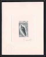 0646 Epreuve D'artiste Artist Proof Mauritanie Y&t 75 Jeux Olympiques Olympics Grenoble 68 Signé Signed Autograph Ski - Mauritanië (1960-...)