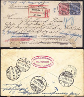 DR 1894 R-Brief M.47/48 Mannheim-Rastatt-Immendingen-Donaueschingen-Rastatt-Mh. - Altri & Non Classificati