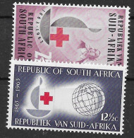 South Africa Mnh ** 1963 6.5 Euros Red Cross Set - Unused Stamps