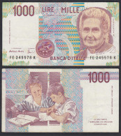 Italien - Italy 1000 Lire Banknote 1990 Pick 114b VF+ (3+)    (29476 - Andere & Zonder Classificatie