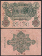 Reichsbanknote 50 Mark 1910 Ro 42 Pick 41 B/D  F (4)       (29487 - Autres & Non Classés