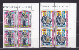 1992 Vaticano Vatican SAN GIUSEPPE BENEDETTO COTTOLENGO 4 Serie Di 2 Valori Quartina MNH** Block 4 - Neufs